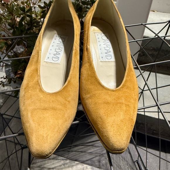 VTG JOAN AND DAVID Handmade Tan Suede‎ Loafers Shoes Size 6.5 - Picture 3 of 8